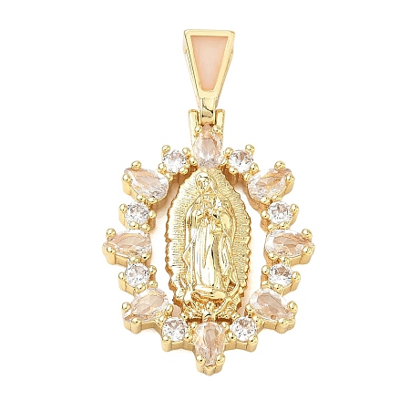 Religion Brass Pave Cubic Zirconia Pendants CU-CBA83A6-01B-G04-1