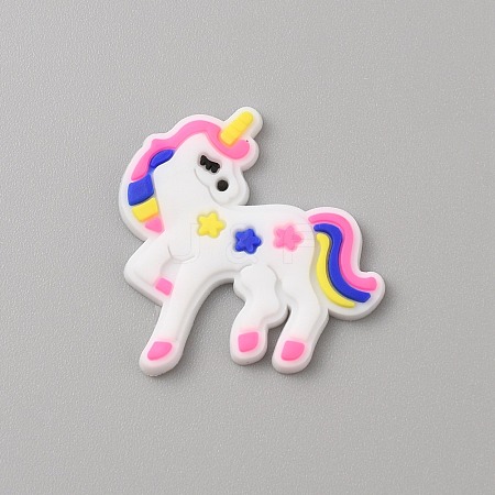 PVC Plastic Cabochons SIL-WH0019-16K-1