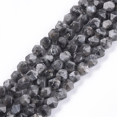 Natural Larvikite Beads Strands G-S348-03-1
