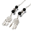 Round Natural Obsidian Dowsing Pendulums G-M447-07P-05-2
