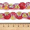 Electroplate Baking Paint Transparent Glass Beads Strands GL-CBA17FF-01-5
