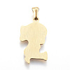 Ion Plating(IP) 304 Stainless Steel Pendants STAS-K162-022G-2
