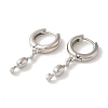 Rack Plating Brass Hoop Earrings EJEW-B062-45P-2