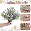 70Pcs 7 Styles PU & Iron Artificial Pine Needle Branches FIND-GA0005-49-3