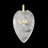 Natural Quartz Crystal Pendants G-G470-03G-10-1