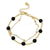 Natural Obsidian Bracelets BJEW-D330-01G-03-4