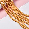 Painted Glass Bead Strands DGLA-S071-8mm-22-2