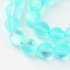 Synthetic Moonstone Beads Strands G-R375-8mm-A04-1