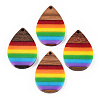 Opaque Resin & Walnut Pendants RESI-TAC0026-05G-1
