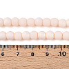 Frosted Opaque Glass Beads Strands GLAA-T032-P6mm-MBB09-4