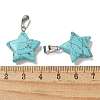 Synthetic Turquoise Pendants G-B127-12P-09-3