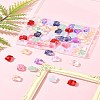 60Pcs 10 Colors Spray Painted Glass Beads GLAA-FS0002-05-9