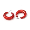 Ring Acrylic Stud Earrings EJEW-P251-34-3