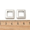 Alloy Hollow Rhombus Beads TIBE-P003-24P-3