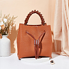 PU Imitation Leather Braided Bag Handles and Purse Drawstring FIND-WR0009-12-5