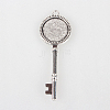 Tibetan Style Alloy Pendant Cabochon Settings X-TIBEP-N003-72AS-1