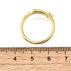 Brass Micro Pave Clear Cubic Zirconia Finger Rings for Women RJEW-H247-14G-5
