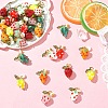 5Pcs Handmade Lampwork Pendants PALLOY-YW00108-05A-4