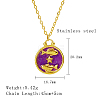 304 Stainless Steel Enamel Constellation Pendant Necklaces LS-DJ0261-11-1-1