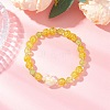 Spray Painted Crackle Glass Beads Stretch Bracelets for Women BJEW-MZ00201-02-1