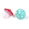 UV Plating Opaque Luminous Acrylic Beads OACR-N153-07-3