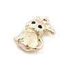 Brass Micro Pave Cubic Zirconia Pendants KK-M306-06G-06-2