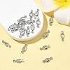 SHEGRACE Brass Pave Clear Cubic Zirconia Teardrop Connector Charms XGRQ2O189-449P-4
