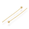 Brass Ball Head Pins X-KK-G331-10-0.6x25-3
