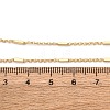 Brass Cuboid Link Rolo Chain Necklaces MAK-L045-02G-5