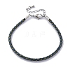 Polyester Cord Braided Bracelet Makings MAK-Z003-01P-06-1