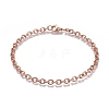 304 Stainless Steel Cable Chain Bracelets BJEW-H532-01RG-1