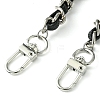 Iron Chain with PU Leather Bag Straps AJEW-BA00119-02-3