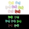 Luminous UV Plating Rainbow Iridescent Acrylic Beads X-OACR-O008-10-1
