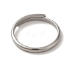 304 Stainless Steel Plain Cuff Ring RJEW-C068-14P-2