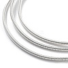 Iron Spring Chains Stretch Bracelets BJEW-M057-01A-2