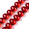 Transparent Electroplate Glass Beads Strands X-EGLA-N012-06A-1