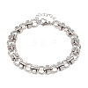 304 Stainless Steel Link Chain Bracelets for Women BJEW-H207-01F-P-4