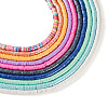 10 Strands 10 Colors Handmade Polymer Clay Beads Strands CLAY-TA0001-20-3
