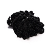 Imitation Polyeste with ABS Plastic Beaded Trimming OCOR-WH0074-01-2