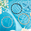 6Pcs 3 Color 304 Stainless Steel Dolphin Link Bracelets Set for Women BJEW-UN0001-23-3