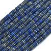 Frosted Natural Lapis Lazuli Beads Strands G-K389-C09-01-1