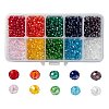10 Colors Electroplate Glass Beads EGLA-JP0002-01B-4mm-1