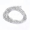 Electroplate Glass Beads Strands EGLA-D018-4x4mm-31-2