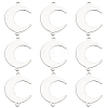 60Pcs 201 Stainless Steel Connector Charms STAS-SC0008-88-1