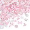 100G Transparent & Opaque Acrylic Beads TACR-TA0001-57E-3