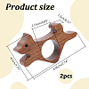 Wooden Thumb Page Holder AJEW-WH0077-119B-2