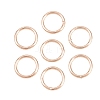Brass Closed Jump Rings KK-D257-01RG-01-1