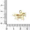 Brass with Rhinestone Pendants RB-CBA6830-18G-07-3