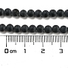 Grade A Natural Black Agate Beads Strands G447-2-2