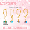 1Bag Butterfly Alloy Glass Water Bottle Charms HJEW-BM0001-58-2